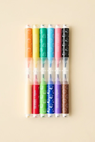 OOLY X Peanuts Double-Ended Brush & Stamp Marker Set