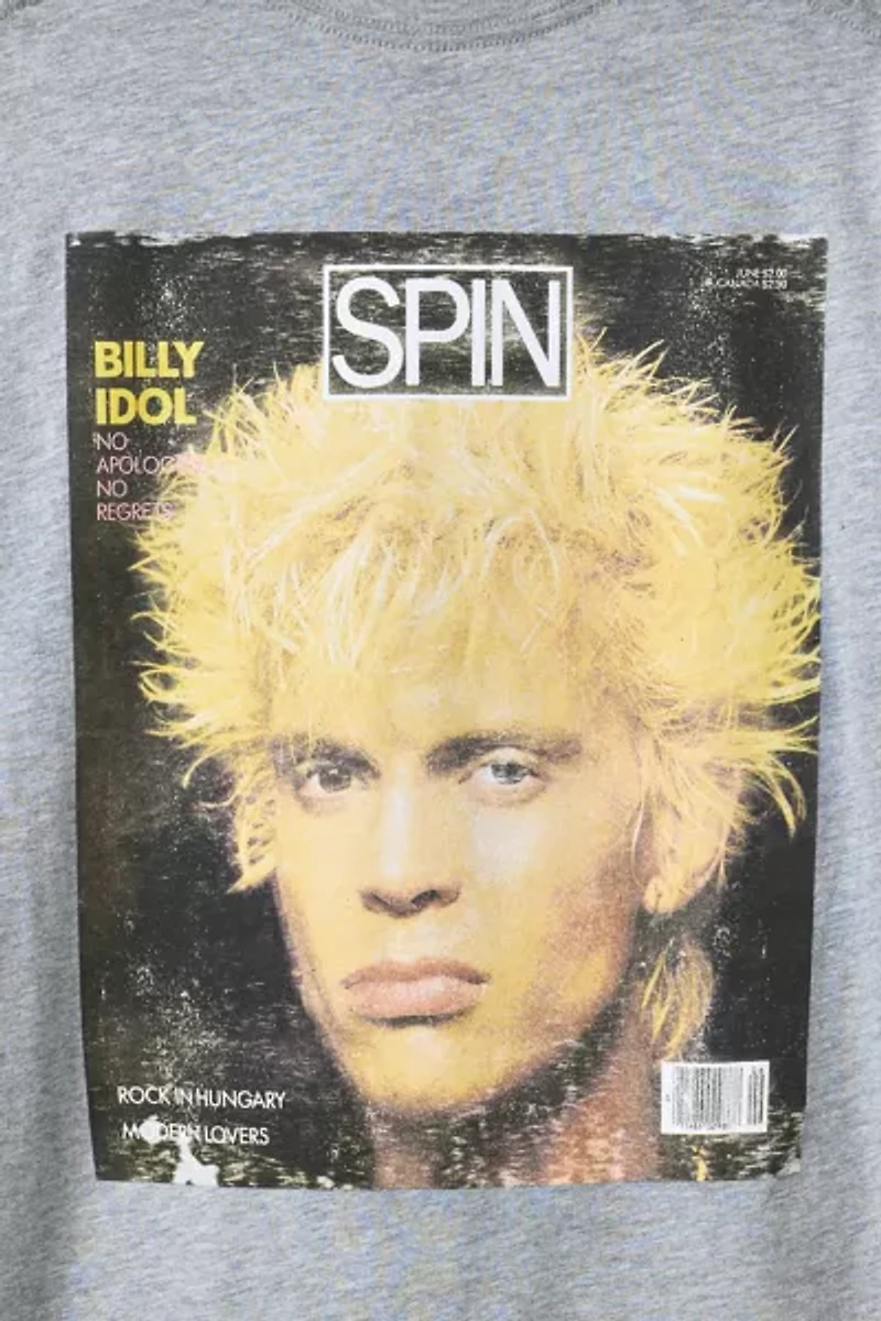 Billy Idol Spin Magazine Graphic Tee