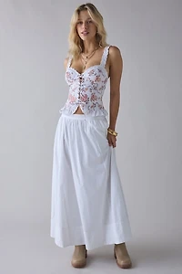 Out From Under Love Spell Lace-Up Peplum Corset Top