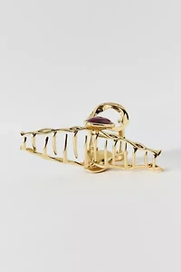 Jeweled Metal Claw Clip