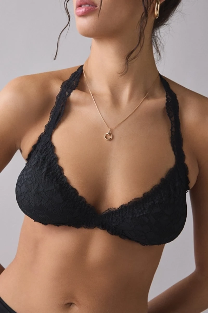 Out From Under Daydream Lace Halter Bralette