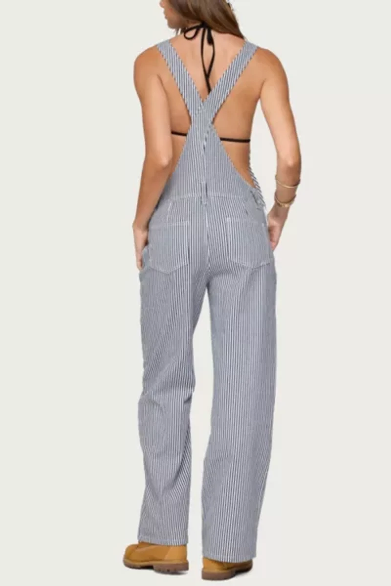 Edikted Tamsin Striped Overalls