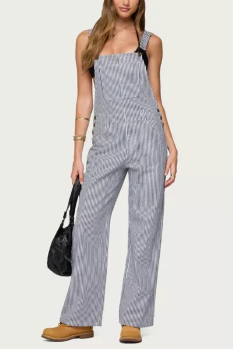 Edikted Tamsin Striped Overalls
