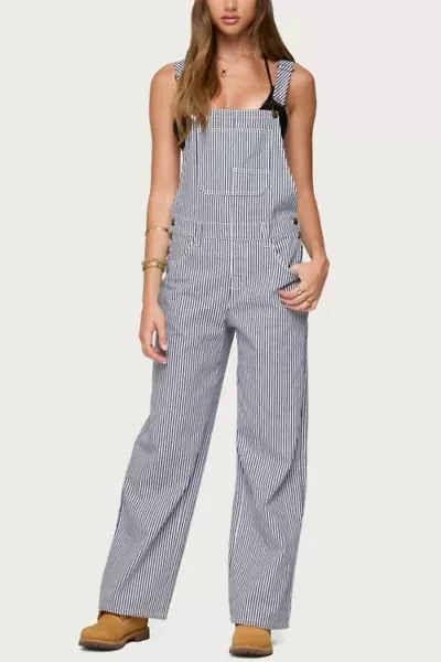 Edikted Tamsin Striped Overalls