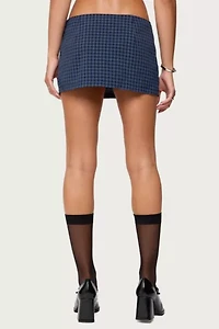 Edikted Winsley Gingham Mini Skort