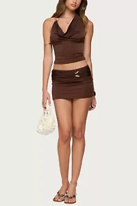 Edikted Isaiah Abstract Ring Mini Skirt