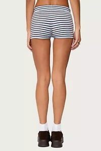 Edikted Lillian Striped Knit Shorts