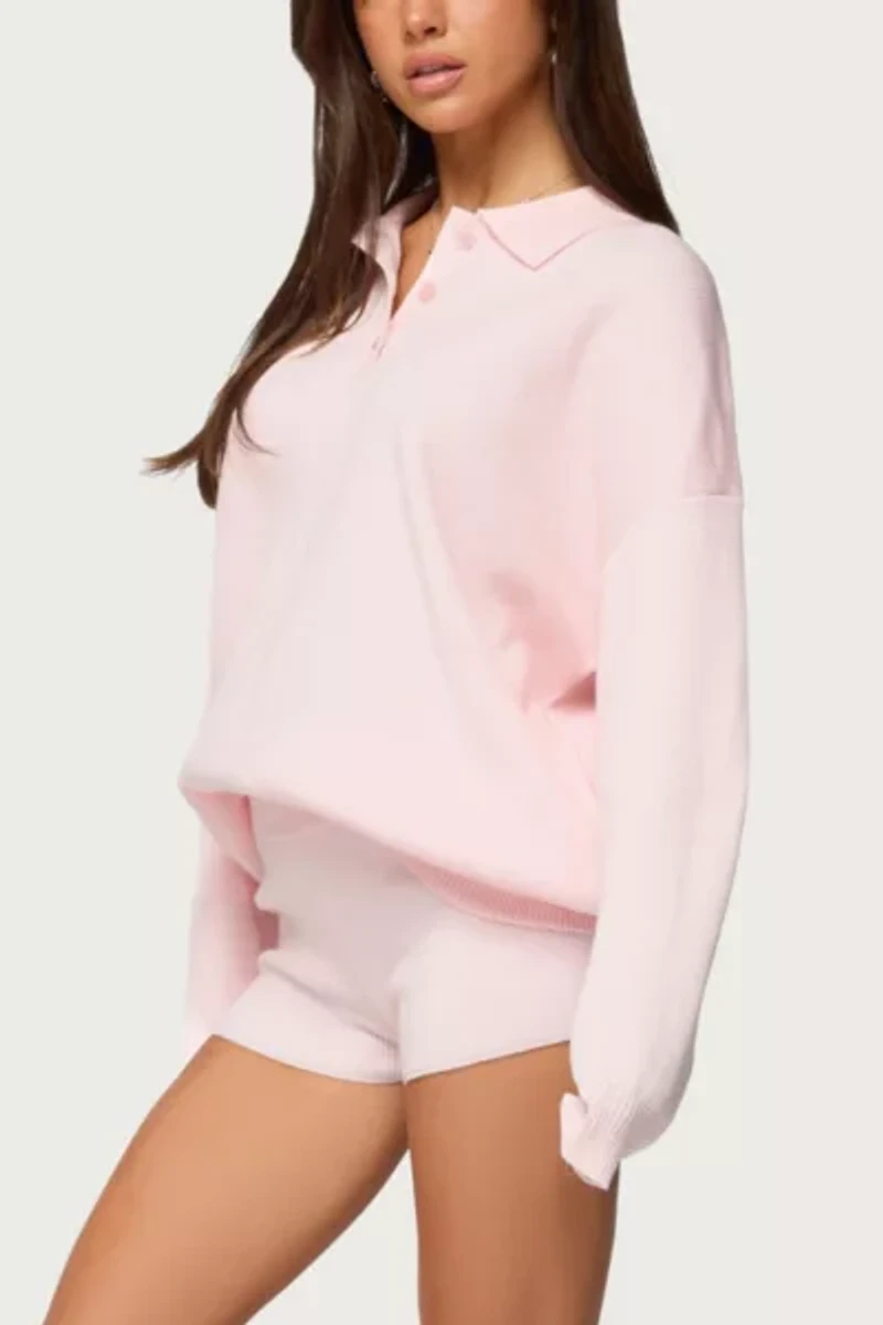 Edikted Lorie Ribbed Knit Shorts