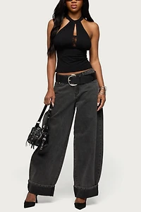 Edikted Kella Extra Oversized Low Rise Jean