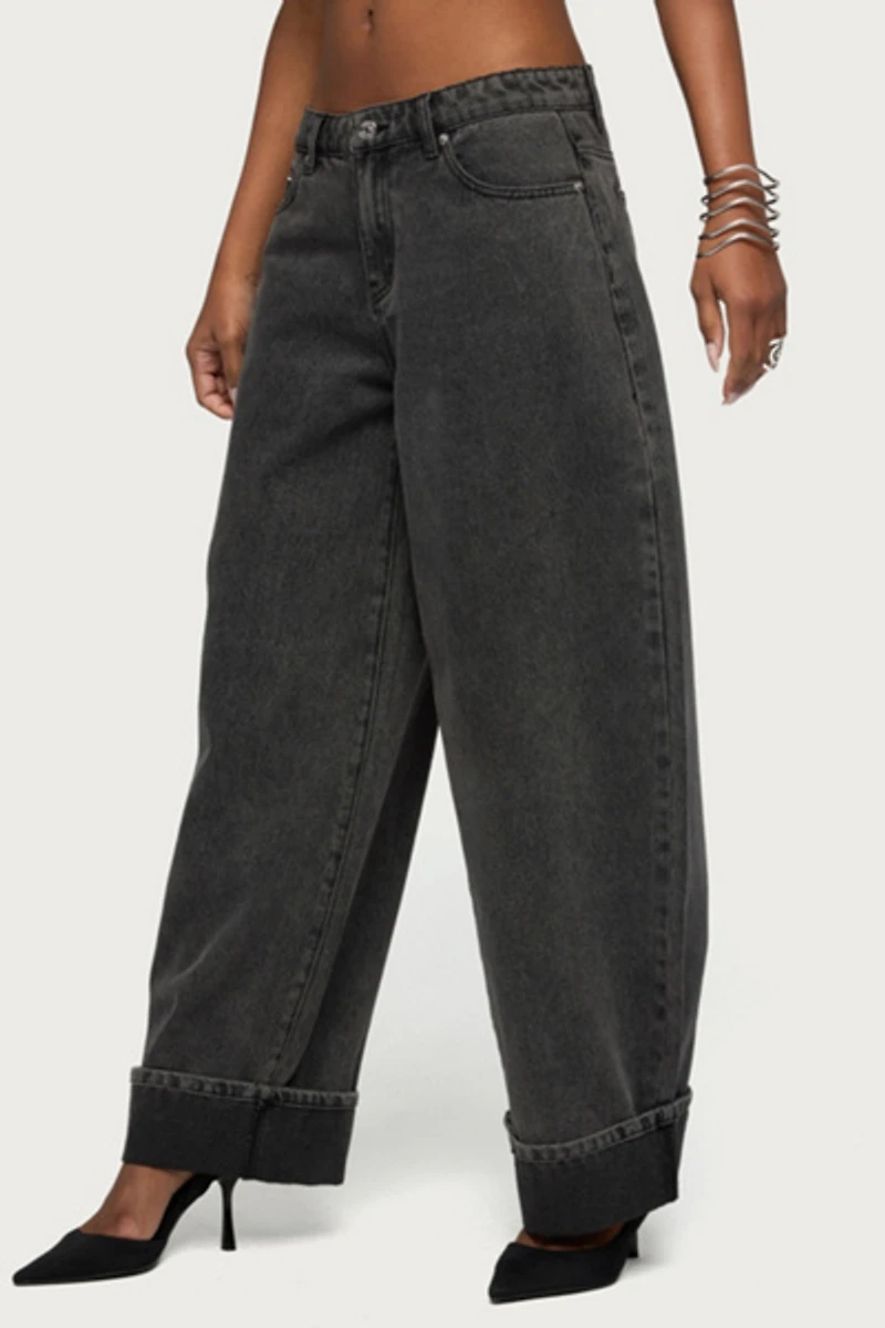 Edikted Kella Extra Oversized Low Rise Jean