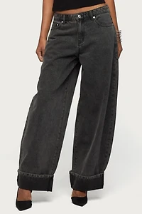 Edikted Kella Extra Oversized Low Rise Jean