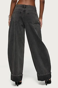 Edikted Kella Extra Oversized Low Rise Jean