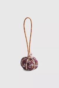 Vera Bradley Cotton Pumpkin Bag Charm