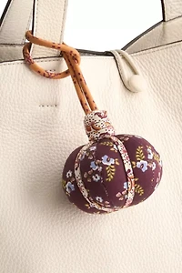 Vera Bradley Cotton Pumpkin Bag Charm