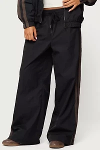 Edikted Kieran Stripey Nylon Track Pants