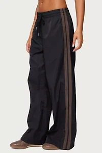 Edikted Kieran Stripey Nylon Track Pants