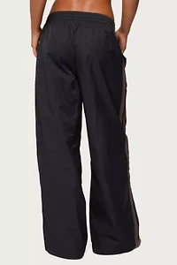 Edikted Kieran Stripey Nylon Track Pants