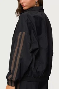 Edikted Kieran Stripey Nylon Track Jacket