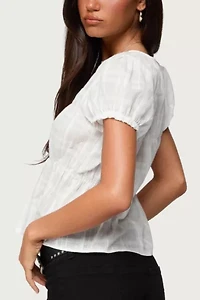 Edikted Maricella Gathered Tiered Top