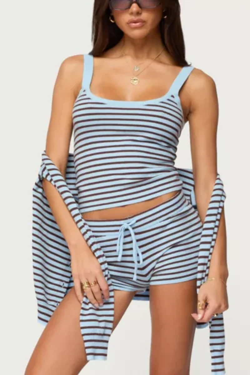 Edikted Lillian Striped Knit Tank Top