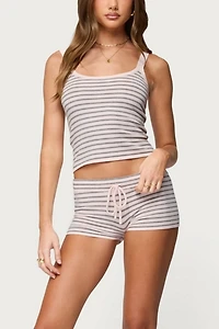 Edikted Lillian Striped Knit Tank Top