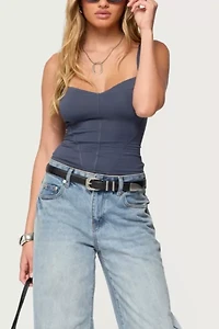Edikted Katanya Lace Up Top