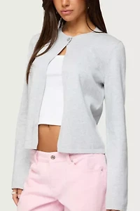Edikted Jenie Split Front Knit Cardigan