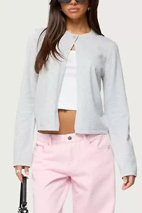 Edikted Jenie Split Front Knit Cardigan