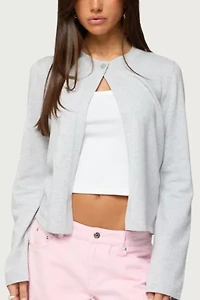 Edikted Jenie Split Front Knit Cardigan