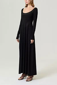 Nocturne Sheer Detail Maxi Dress
