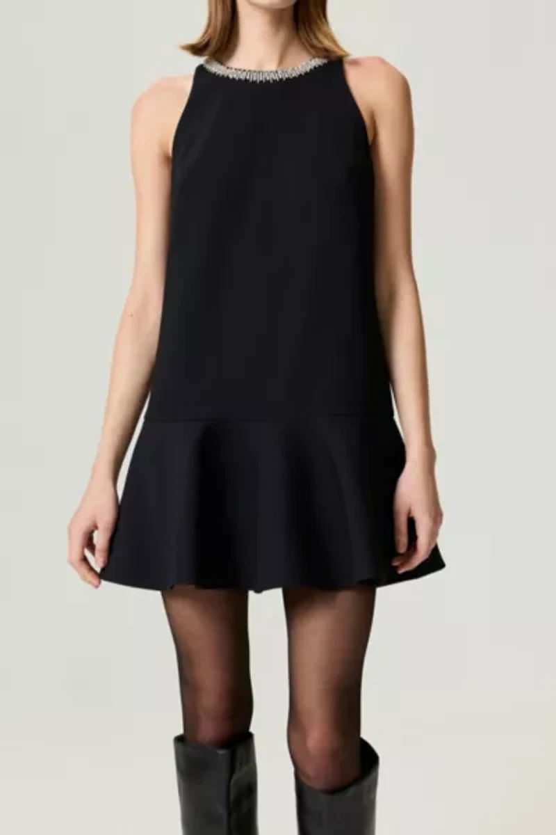 Nocturne Ruffled Mini Dress