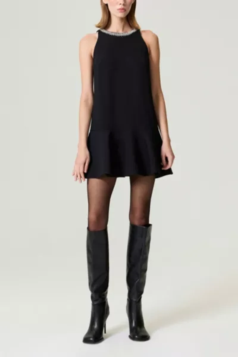 Nocturne Ruffled Mini Dress