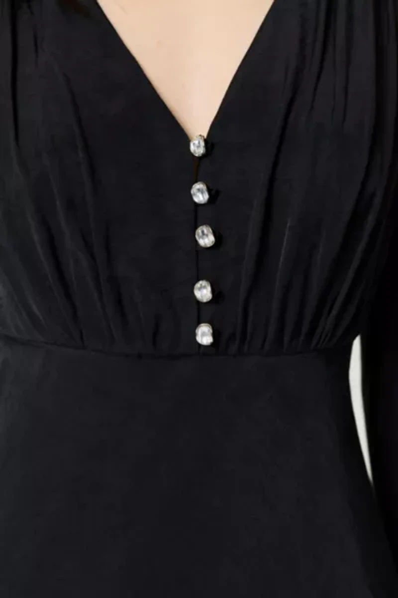 Nocturne Bell Sleeve Maxi Dress