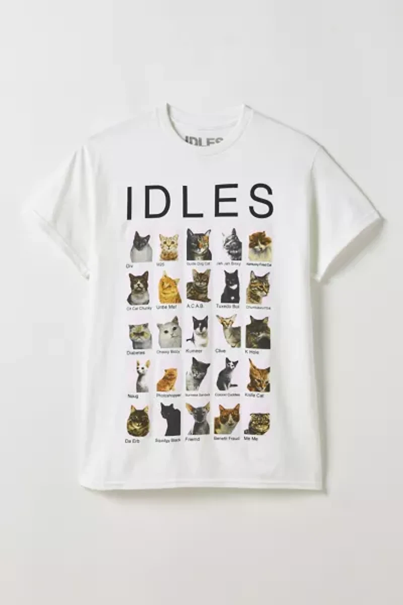 IDLES Cat Graphic Tee