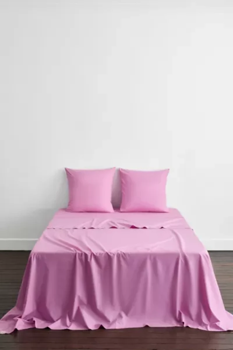 Bed Threads Organic Cotton Percale Square Pillowcase Set