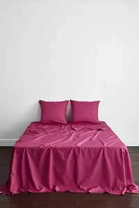 Bed Threads Organic Cotton Percale Square Pillowcase Set