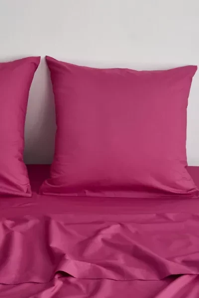 Bed Threads Organic Cotton Percale Square Pillowcase Set