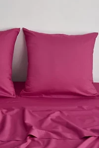Bed Threads Organic Cotton Percale Square Pillowcase Set