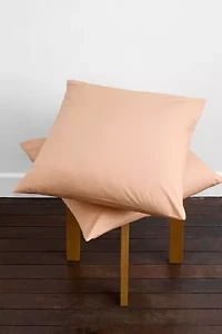 Bed Threads Organic Cotton Percale Square Pillowcase Set