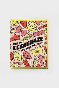 Boss Dotty Pasta Birthday Greeting Card