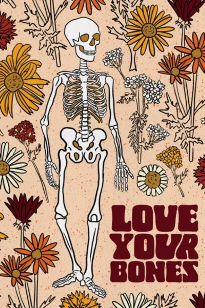 Boss Dotty Skeleton Love Greeting Card