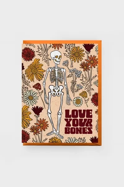 Boss Dotty Skeleton Love Greeting Card