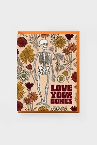 Boss Dotty Skeleton Love Greeting Card