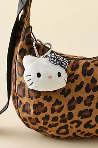 Sanrio Hello Kitty Face Mascot Gingham Plushie Keychain