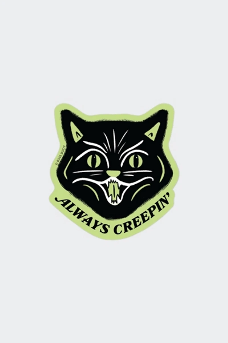 Boss Dotty Glow-In-The-Dark Cat Sticker