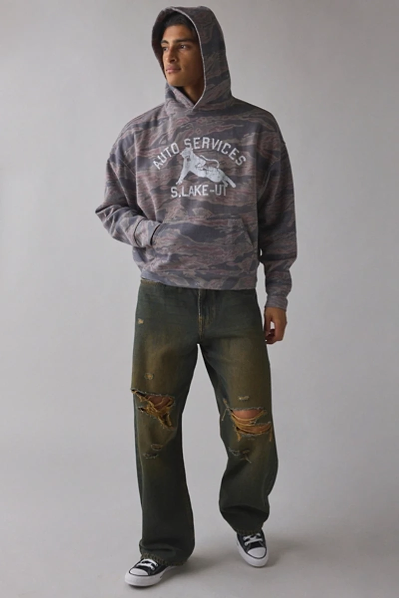 Salt Lake Auto Services Camo Graphic Hoodie Sweatshirt