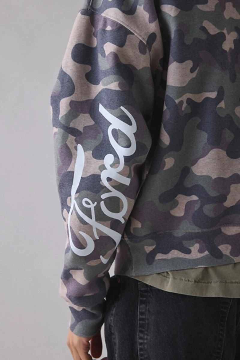 Ford Graphic Camo Paint Splatter Hoodie Sweatshirt