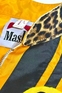 Vintage 1970's Moon Racing  Leopard Print Striped Racing Jacket