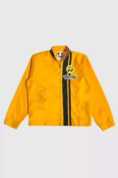 Vintage 1970's Moon Racing  Leopard Print Striped Racing Jacket