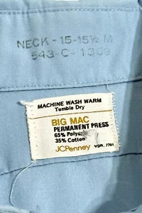Vintage 1970's Big Mac  Safari Shirt